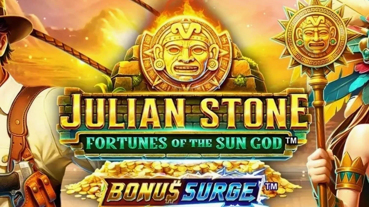 Julian Stone: Fortunes of the Sun God slot dengan latar belakang hutan Aztec